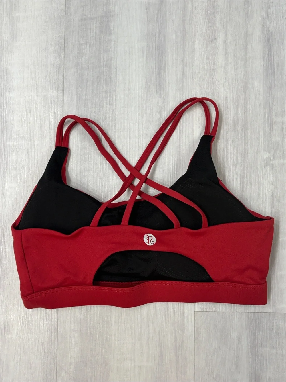 Running Girl Crisscross Strappy Sports Bralette - Padded Red XSmall
